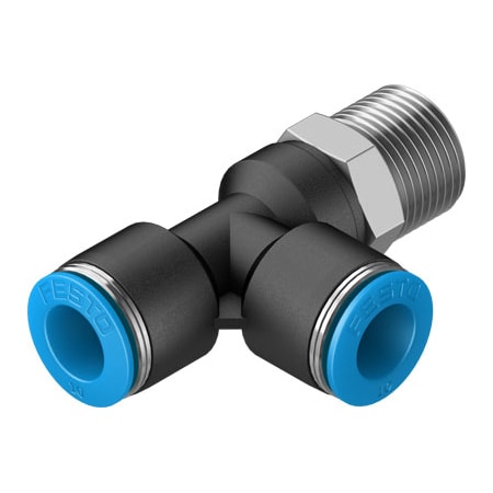 Festo Push-In T-Fitting QSTL-3/8-10 QSTL-3/8-10